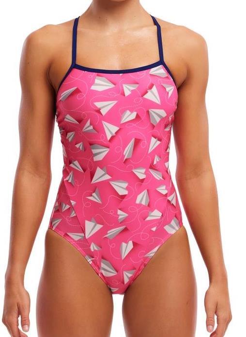 Strój do pływania FUNKITA Paper Pink - Single Strap
