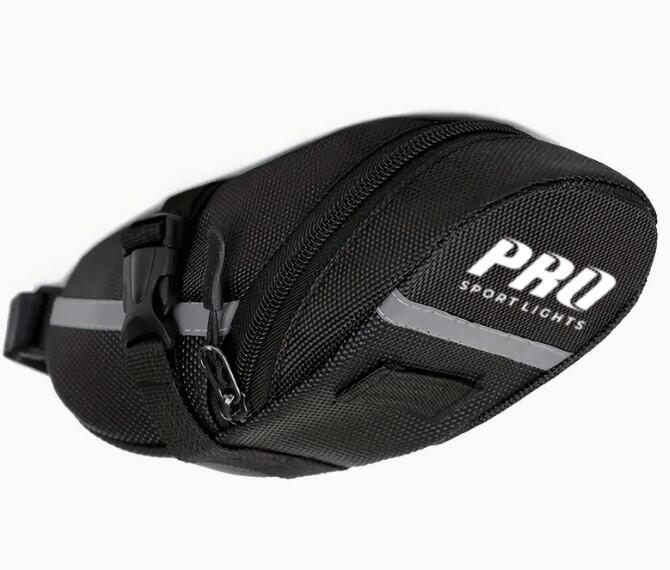 Torba na siodełko Pro Sport Lights 1,2 litra – czarna – torba rowerowa