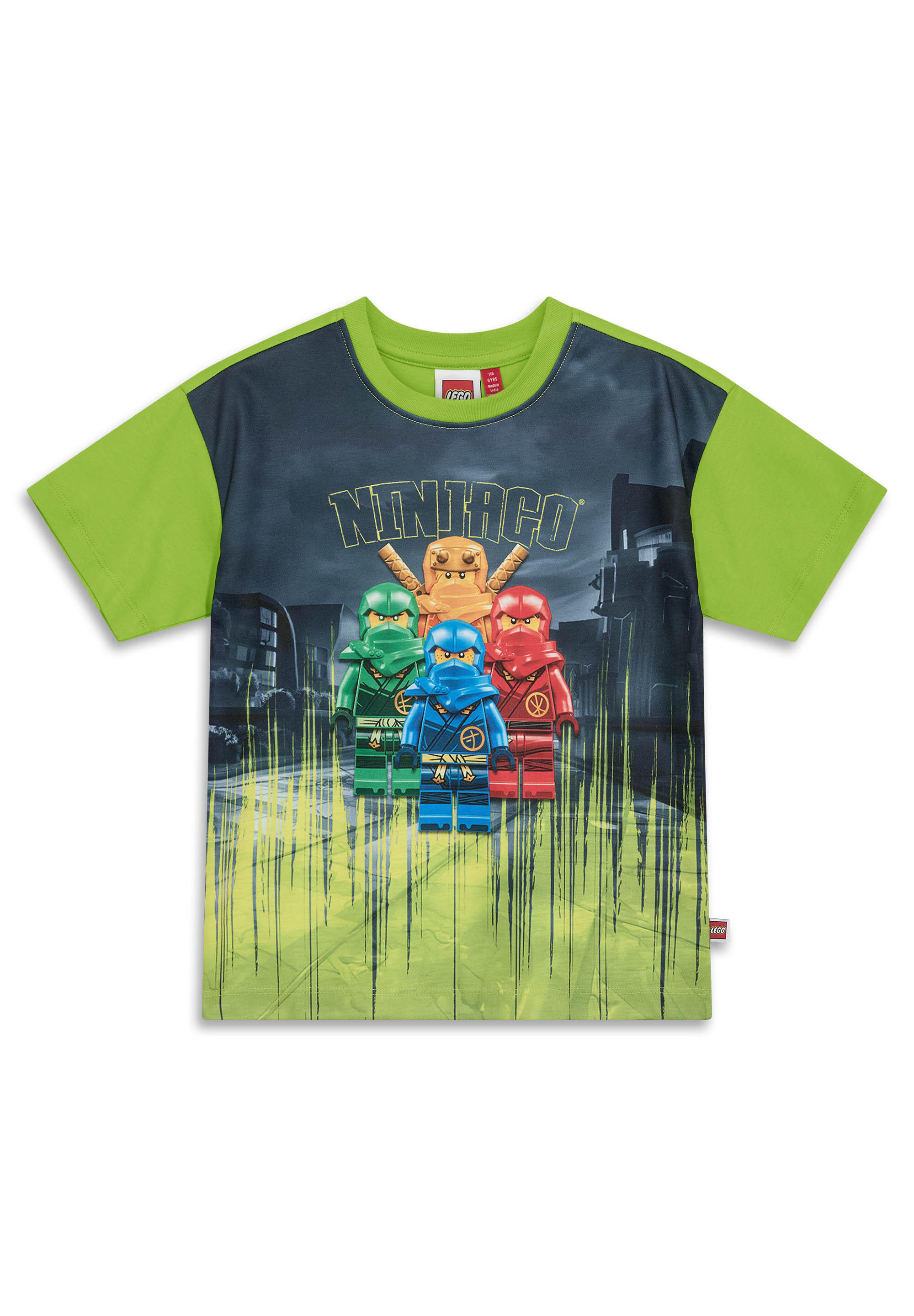 Koszulka Chłopięca LEGO Ninjago Taj311 Limonkowa
