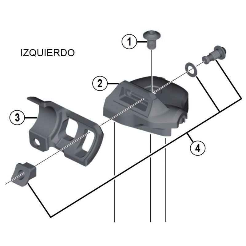 Zespół lewej osłony Shimano SL-M9000-I