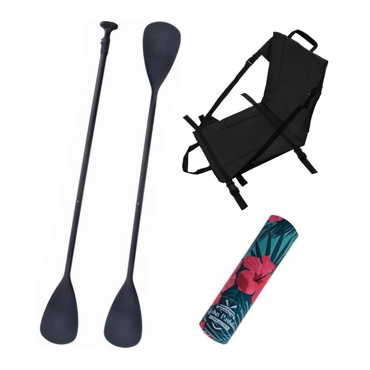 Zestaw John Paddle V2 170-210/225cm + Siedzisko + odbijacz Flowers