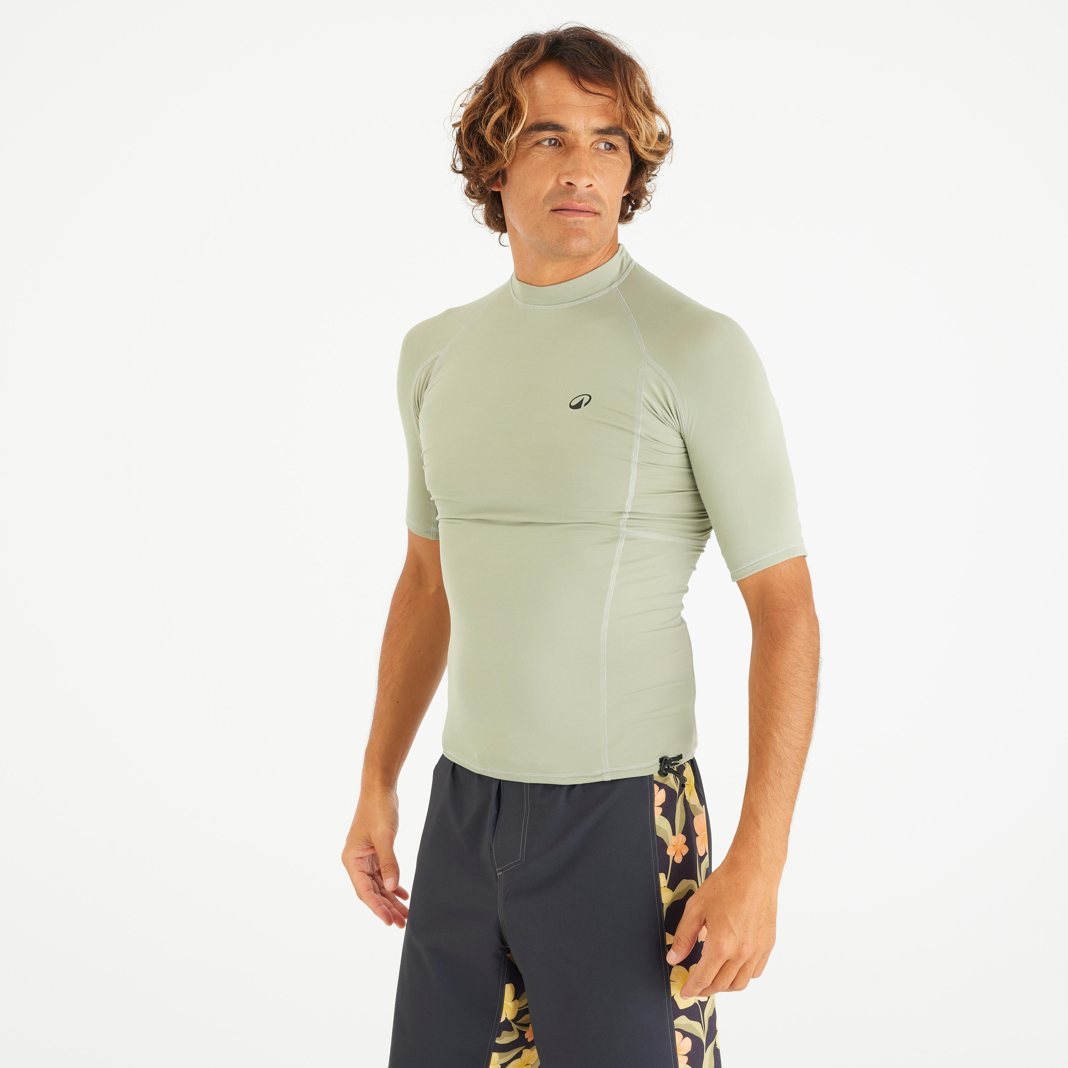 Top UV surfingowy męski Decathlon 500 UPF50+ krótki rękaw
