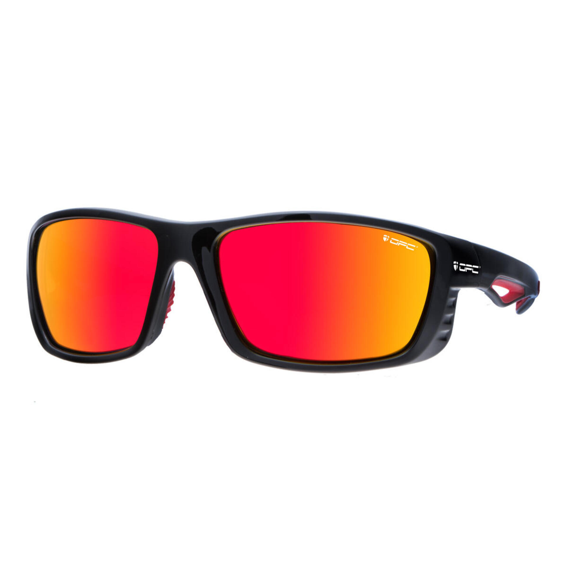 Okulary przeciwsłoneczne SPORT EVEREST Matt Black Red/ Red REVO + ETUI