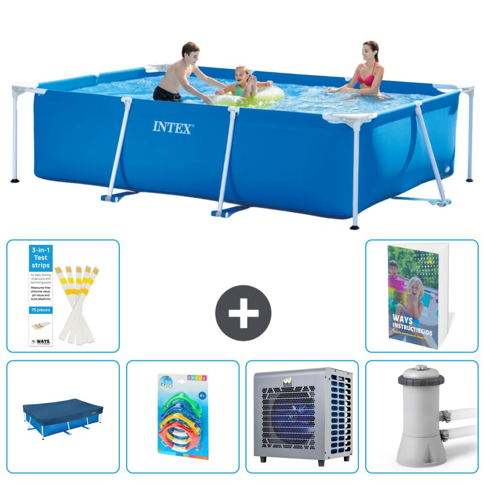 INTEX Basen ze stelażem Prostokątny - 300x200x75 cm - 7-częściowy S13