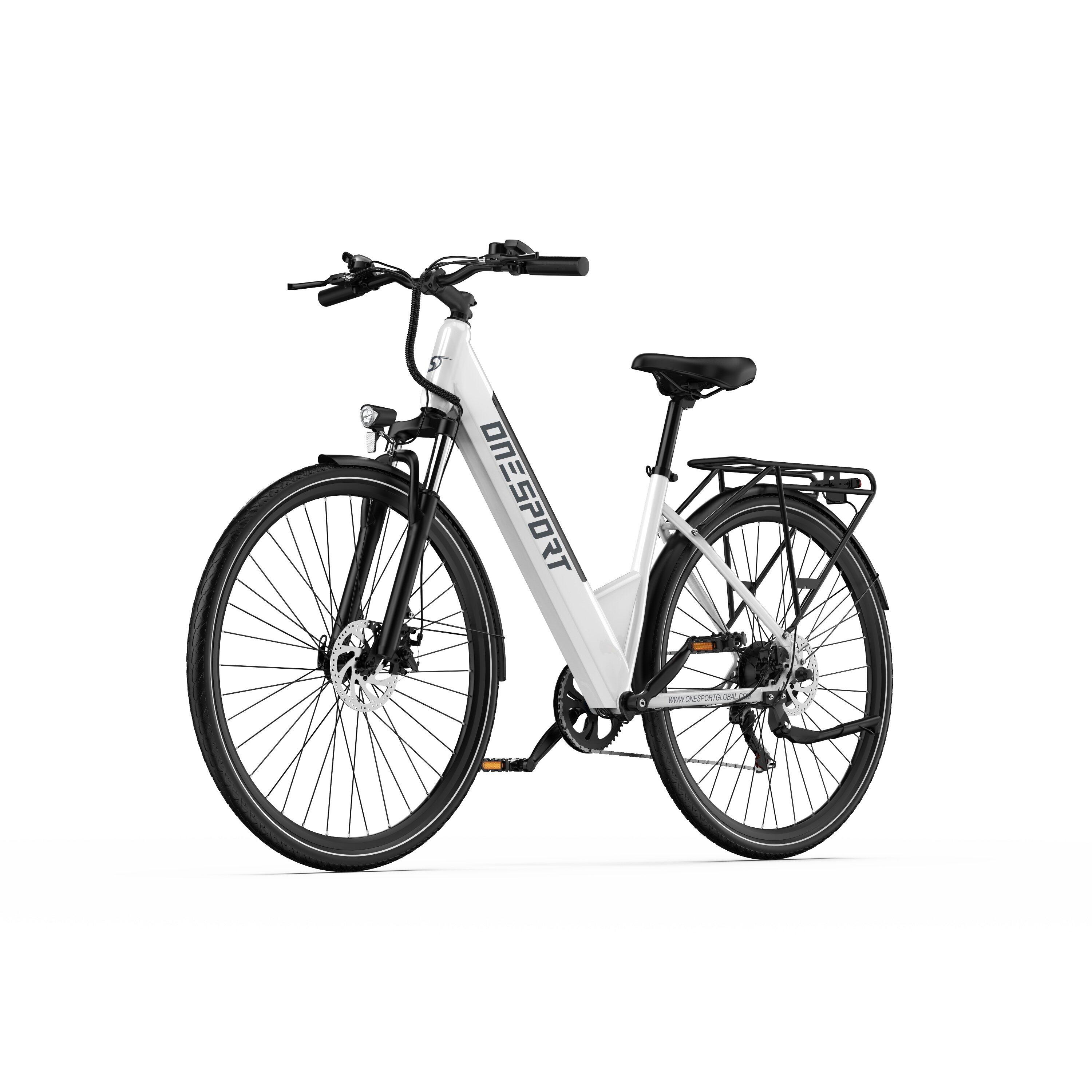 Rowerek miejski elektryczny Onesport OT12 27.5 silnik 250W bateria 36V 13Ah