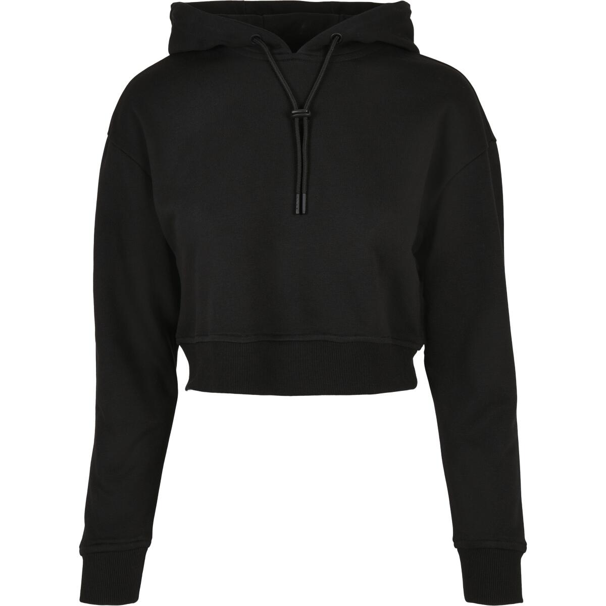 Bluza damska z kapturem Urban Classics krótka terry-Duże rozmiary