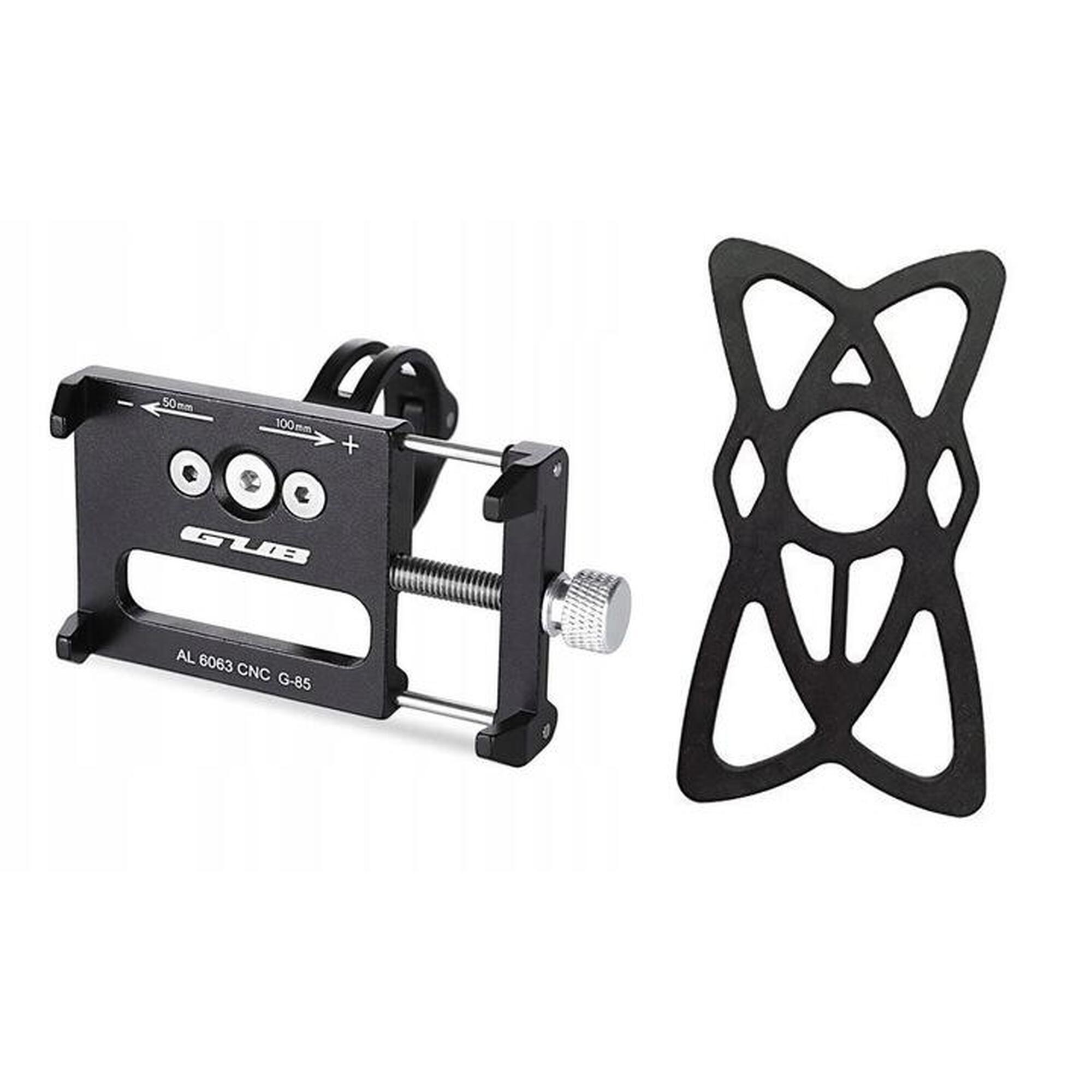 Aluminiowy uchwyt na telefon GUB-85 + guma