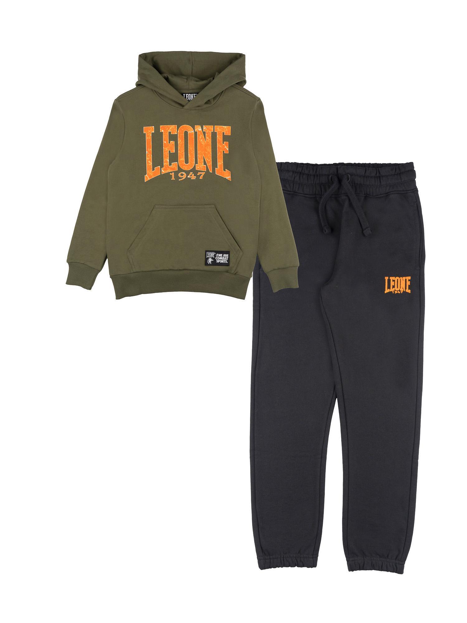 Leone 1947 Street Style Winter-Trainingsanzug zum Überziehen, Kapuze für Kinder