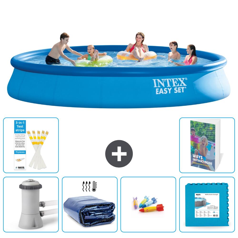 INTEX Basen Easy Set Okrągły - 457x84 cm - 7-częściowy S229