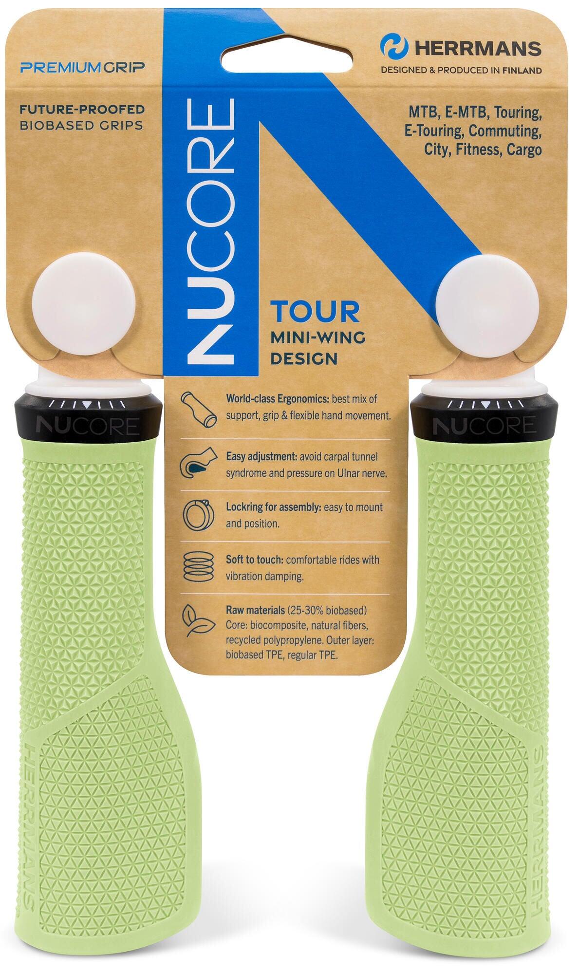 HERRMANS Nucore Tour chwyty 130 mm Peak Peppermint, para