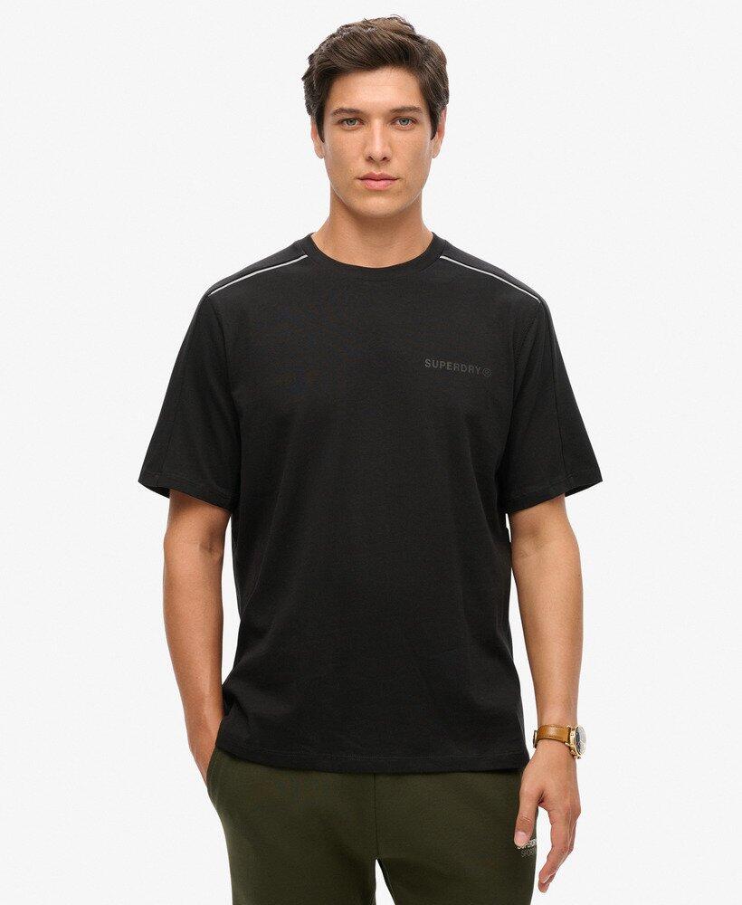 Luźny t-shirt z logo Tech