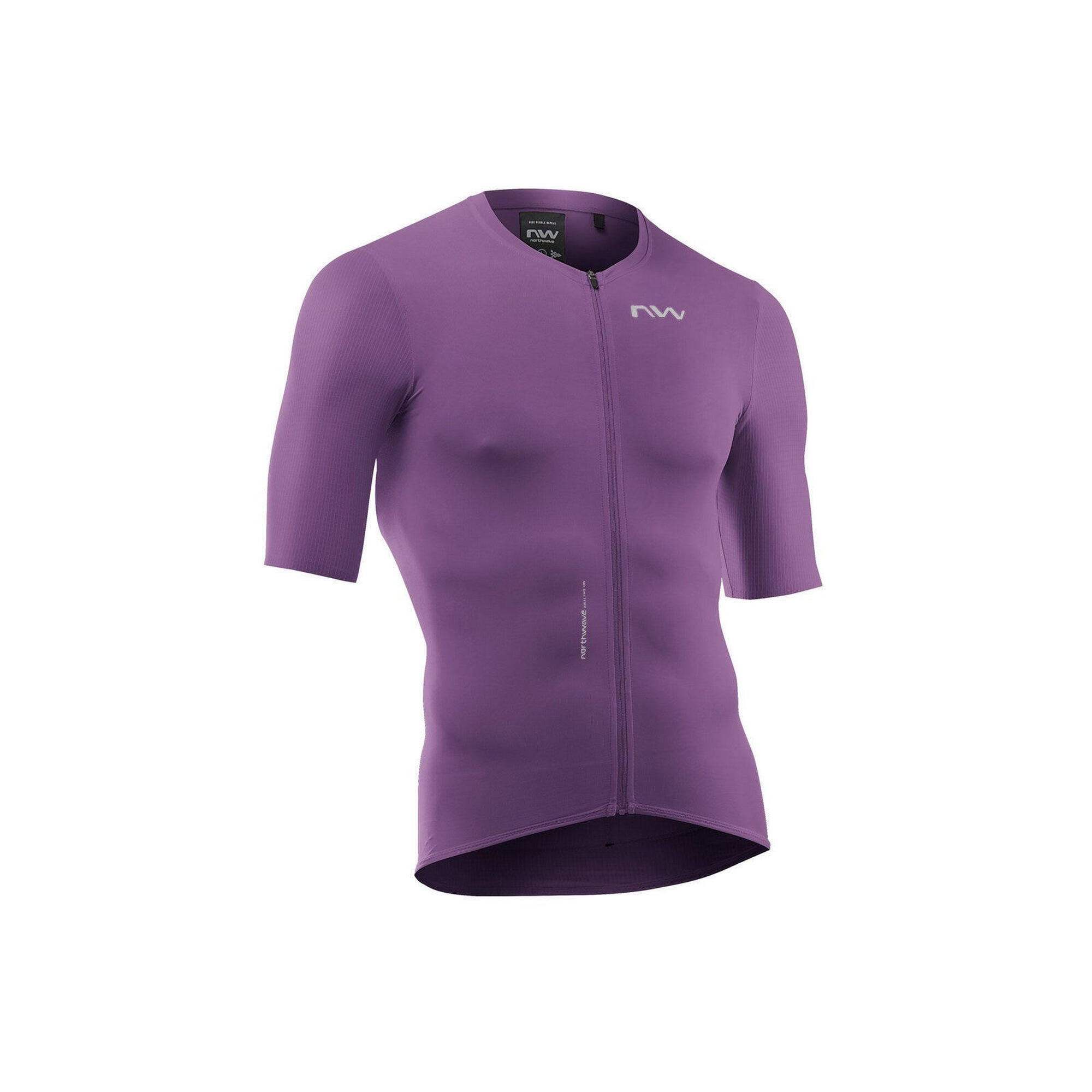 Koszulka rowerowa szosowa NORTHWAVE Essence Jersey UPF50 fioletowy