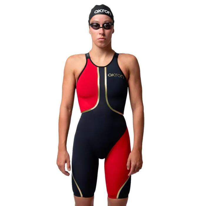 Kombinezon Z Odkrytymi Plecami Akron Venom Hero – Niebieski/Czerwony Rozmiar 18