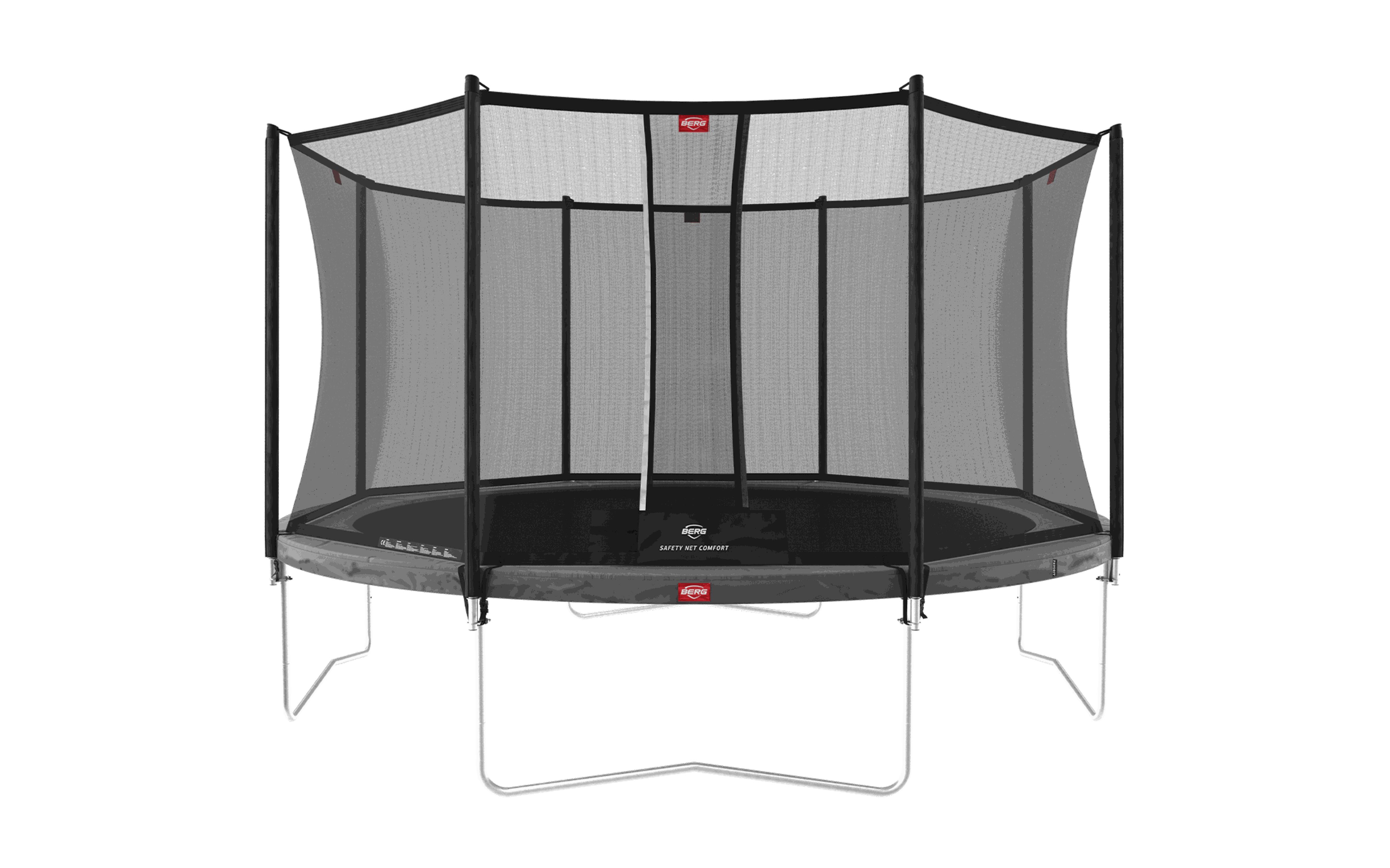 Trampolina Favorit Regular 430 + Siatka Bezp. Comfort Szary
