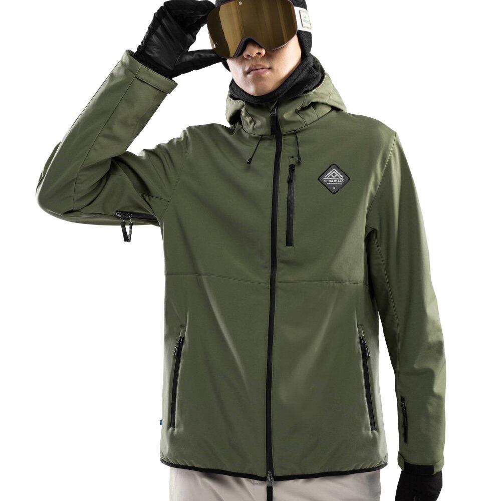 Męska kurtka snowboardowa Sporty zimowe Siroko W2 Army