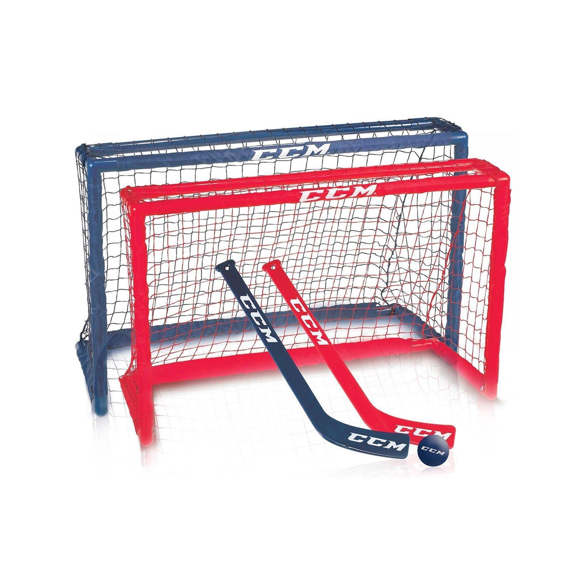 Zestaw do mini hokeja na lodzie - 2 bramki - 2 sztuki - 1 krążek