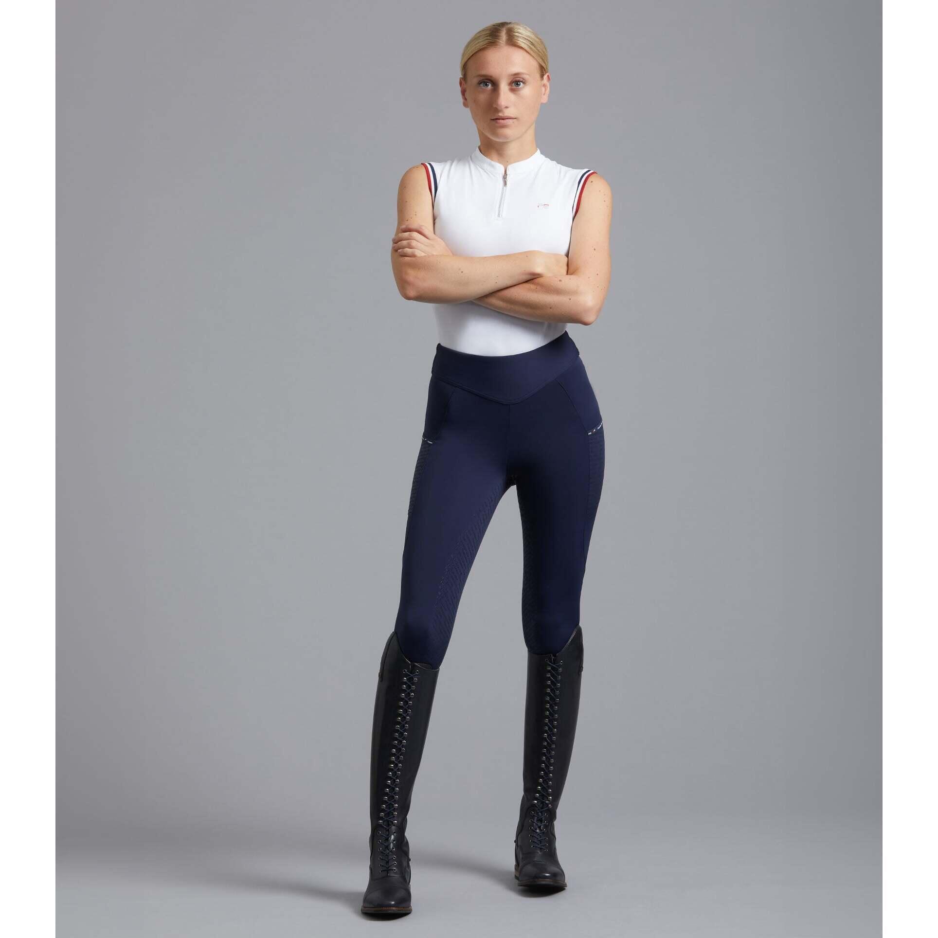 Damskie legginsy jeździeckie z pełną przyczepnością Premier Equine Aporia