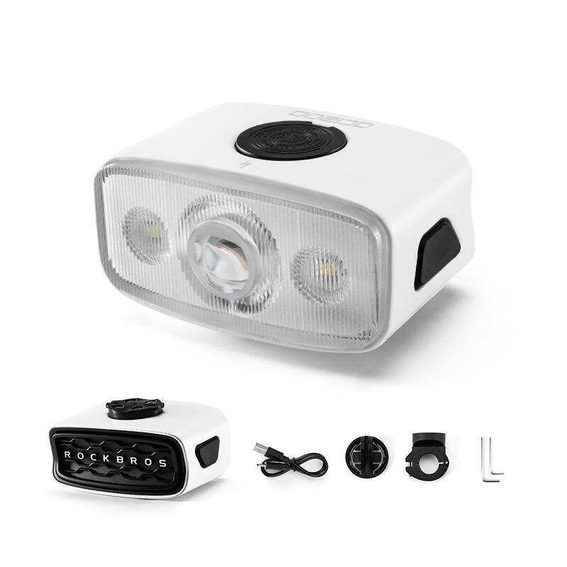 Przednia lampa rowerowa IPX6 z akumulatorem USB-C ROCKBROS