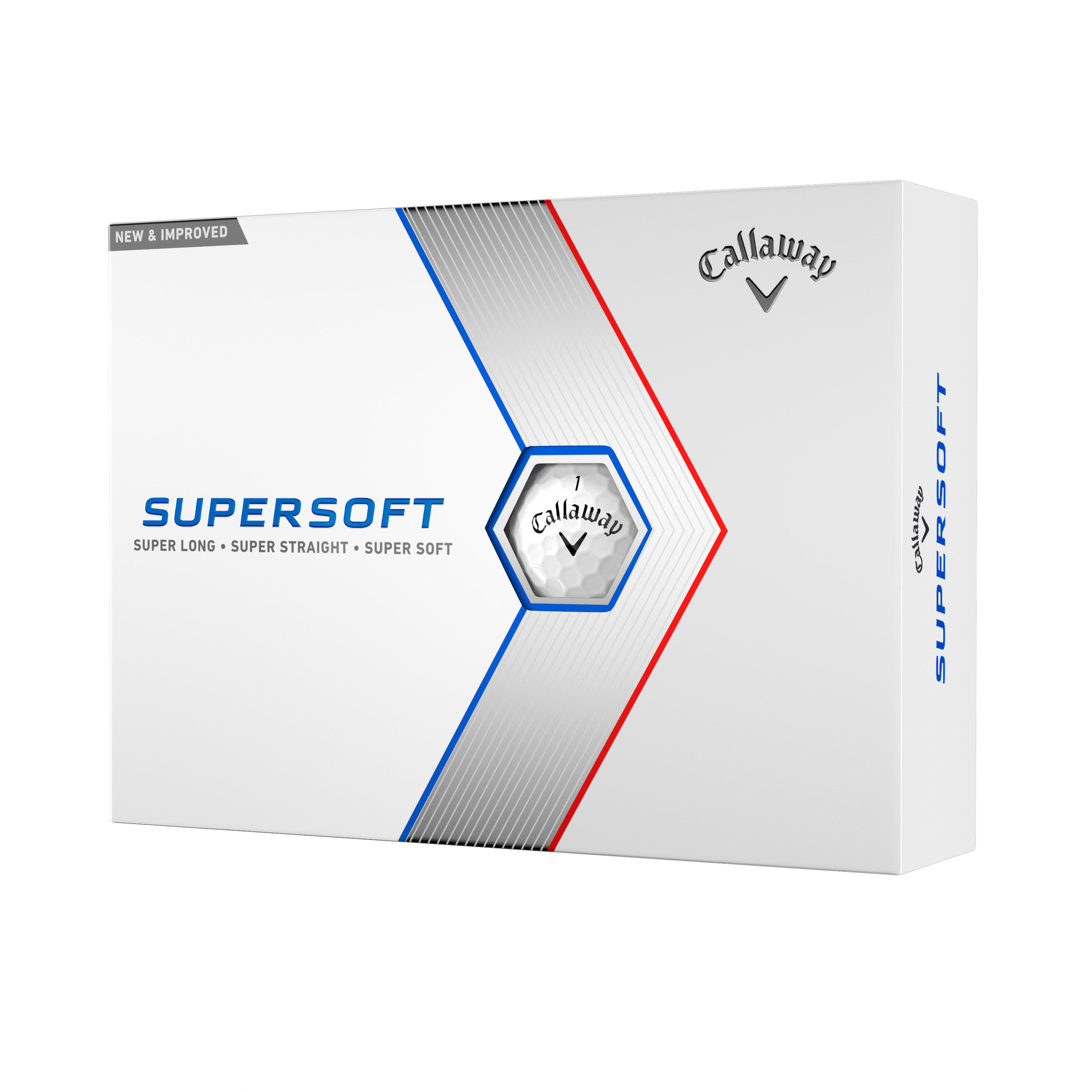 Piłki do golfa Callaway Supersoft białe x12