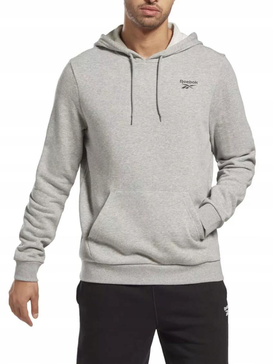Bluza z kapturem Męska Reebok RI FT LEFT CHEST OT HZ8788 Szary