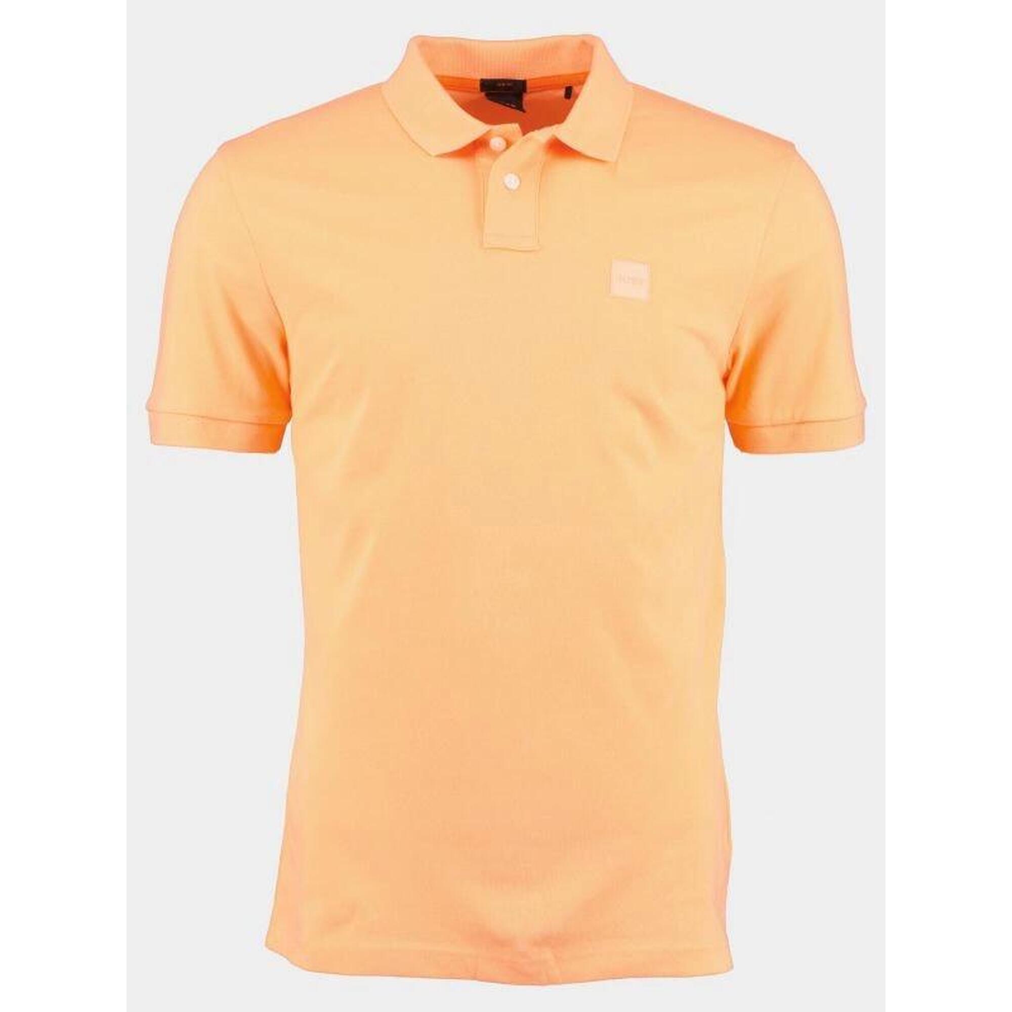 Koszulka Polo męska BOSS Passenger Light/Pastel Orange slim fit pomarańczowa