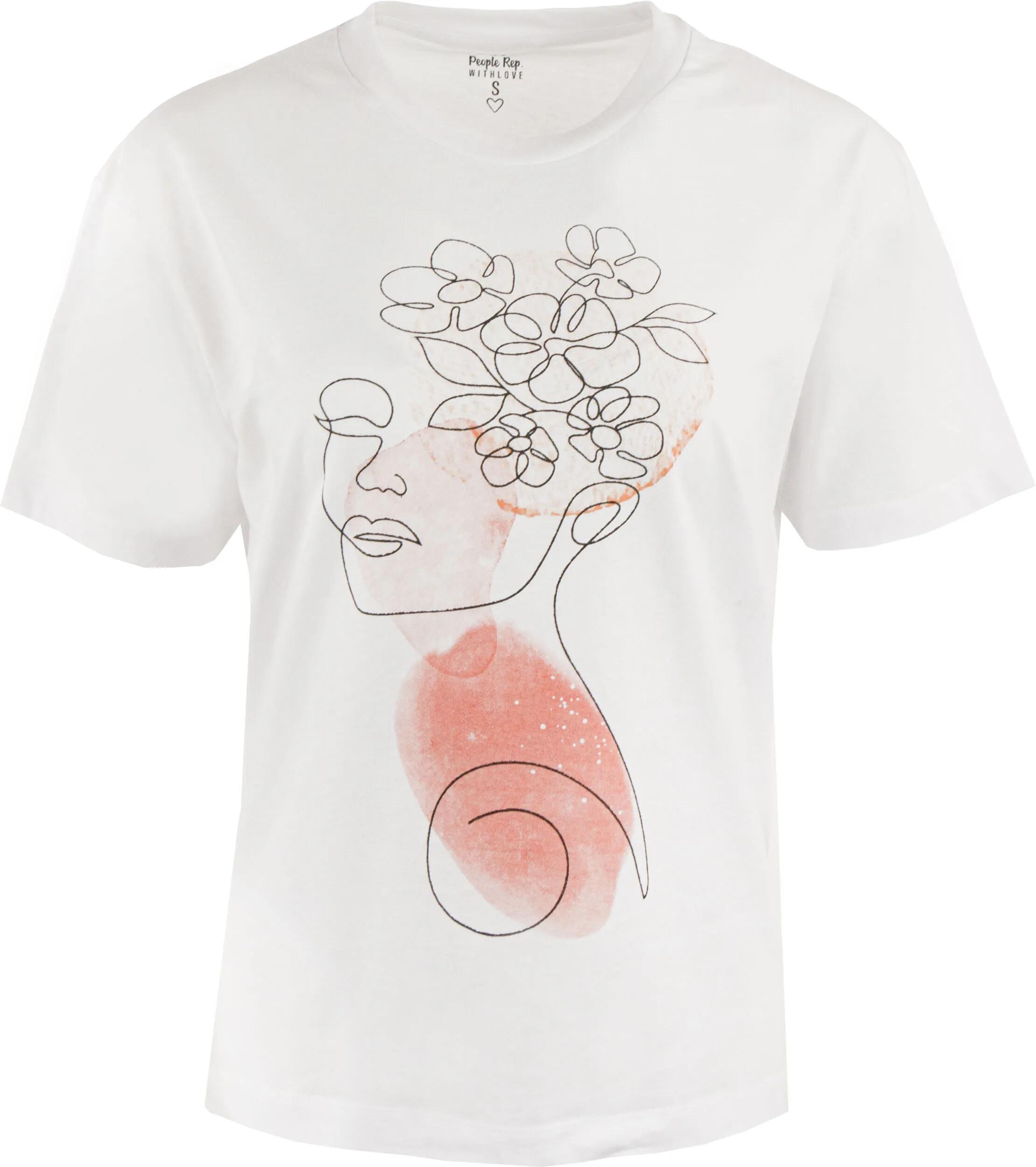 T-shirt damski The People Rep. Marilena Light White 2XL