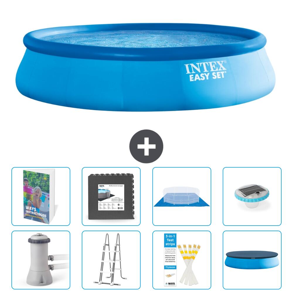 INTEX Basen Easy Set Okrągły - 457x107 cm - 9-częściowy S608