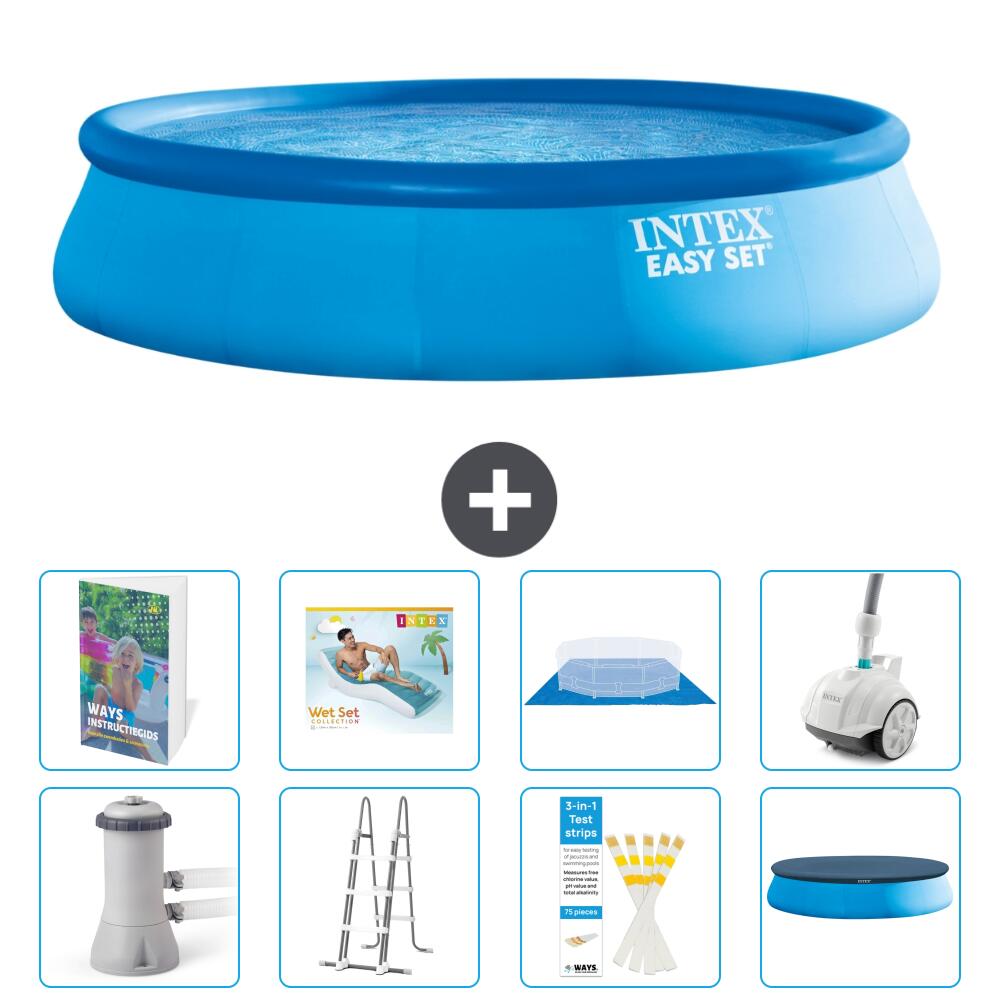 INTEX Basen Easy Set Okrągły - 457x107 cm - 9-częściowy S584