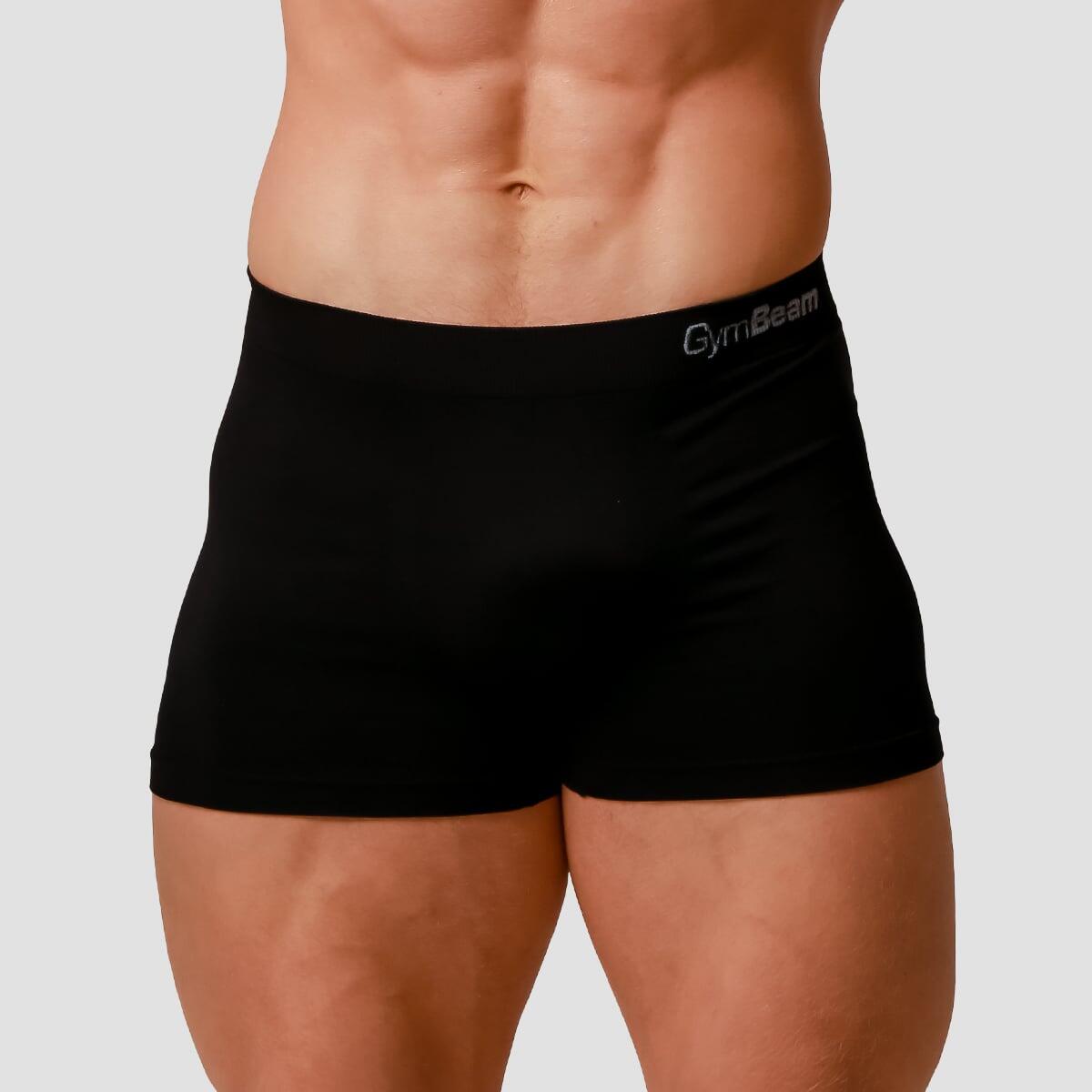 Bokserki męskie bezszwowe slim czarne Seamless 2Pack