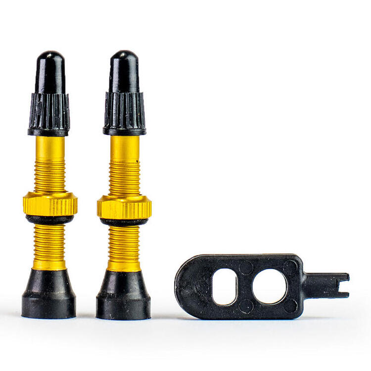 Zawory do opon bezdętkowych  komplet 2 sztuki  złote