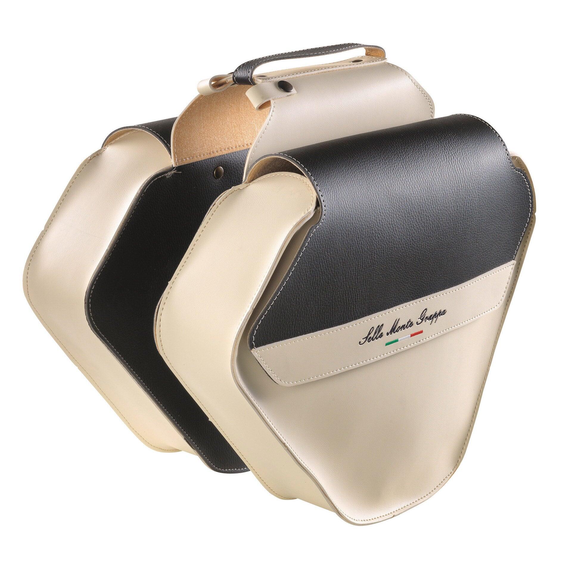 Selle Monte Grappa podwójna sakwa 17.5L skay krem/czarny
