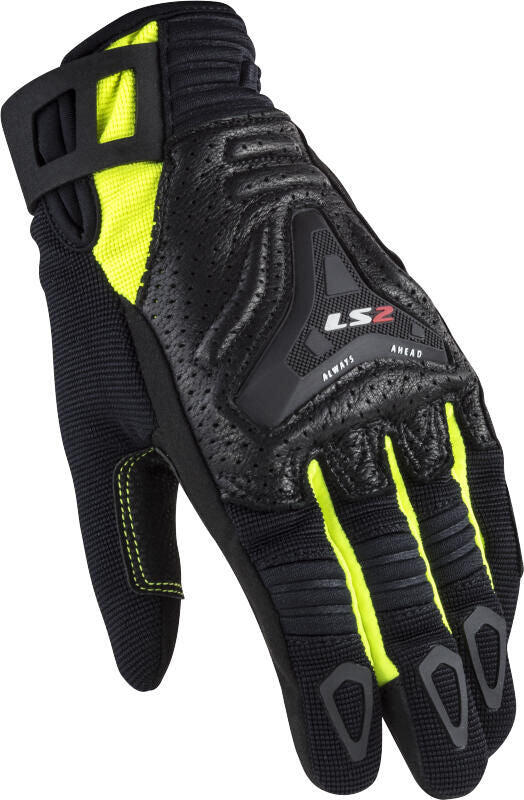 Rękawice Ls2 All Terrain dla kobiet w rozmiarze XS czarno-żółte
