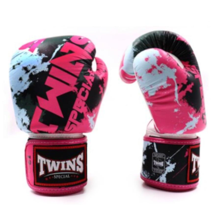 Rękawice Bokserskie Twins Special ze skóry naturalnej Fancy Candy 14 Oz