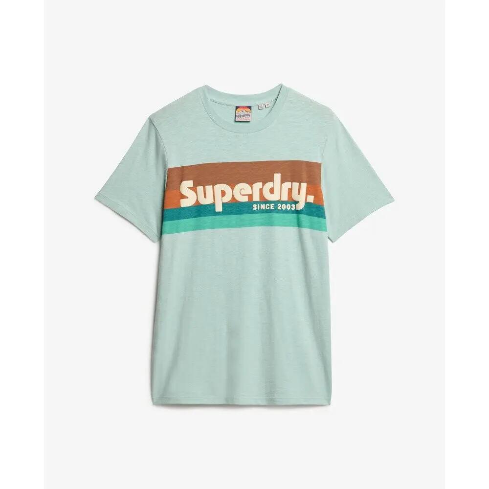 Casualowy T-shirt w paski Superdry