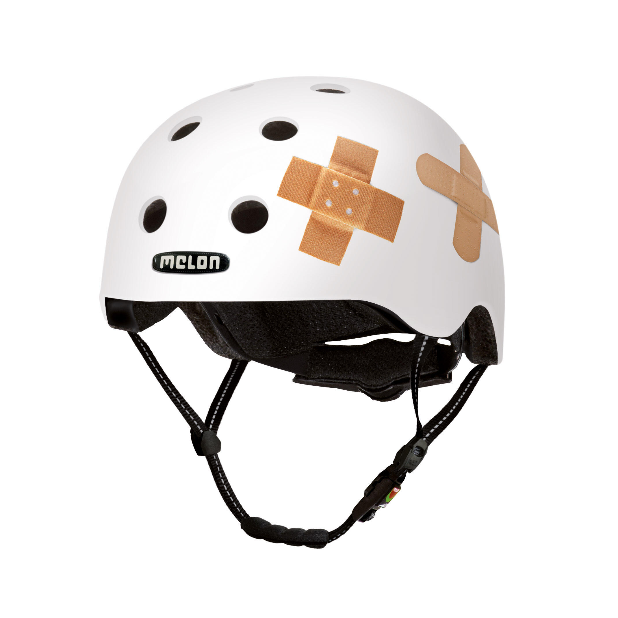 Kask rowerowy miejski „All Stars” biały matowy