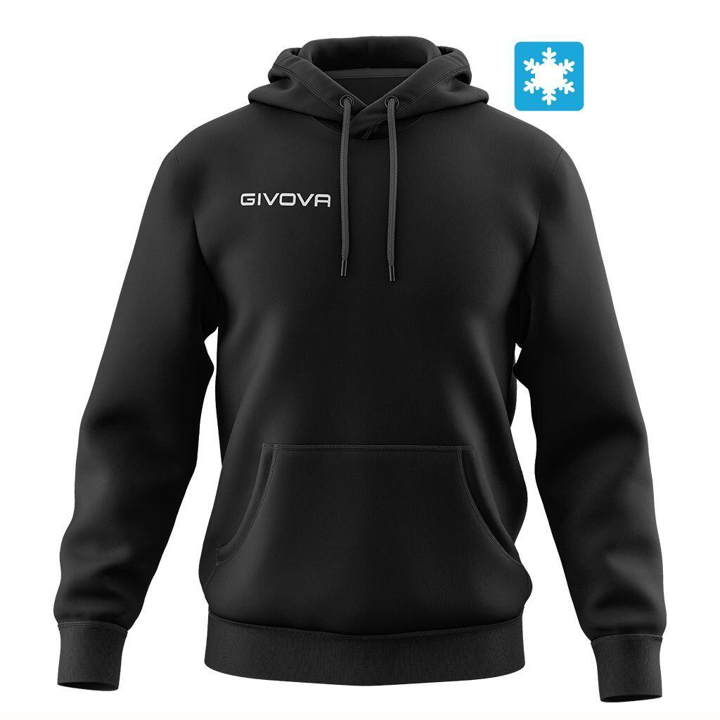 Bawełniana bluza Givova Hoodie czarna