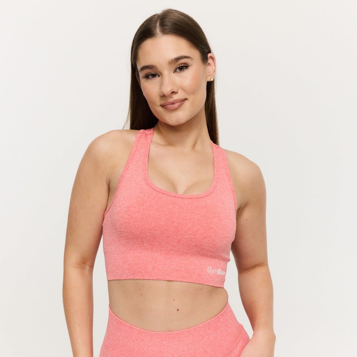 Biustonosz damski fitness bezszwowy FLO Coral