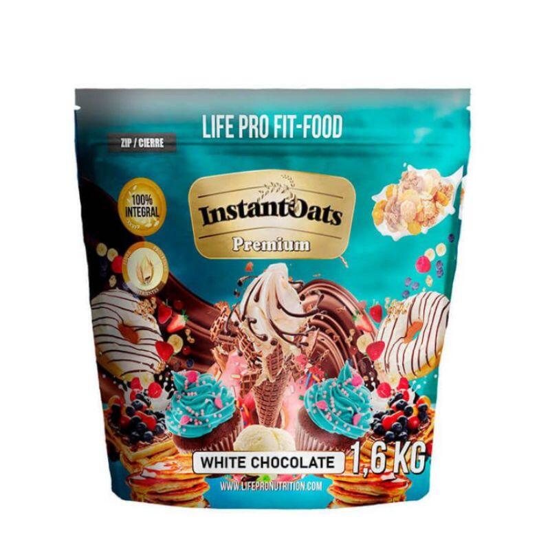 Płatki owsiane instant (mąka owsiana) - 1,6 kg Biała czekolada LifePRO