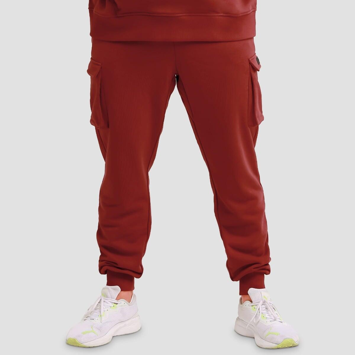 Joggery męskie fitness cargo regular Utility Red