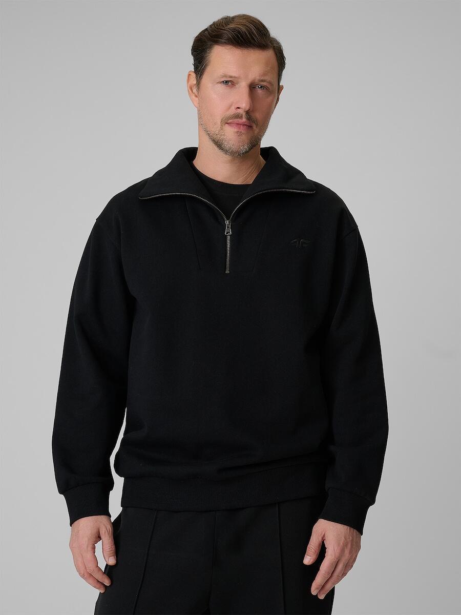 Bluza dresowa regular bez kaptura męska 4F 4FRSS26TSWSM2794