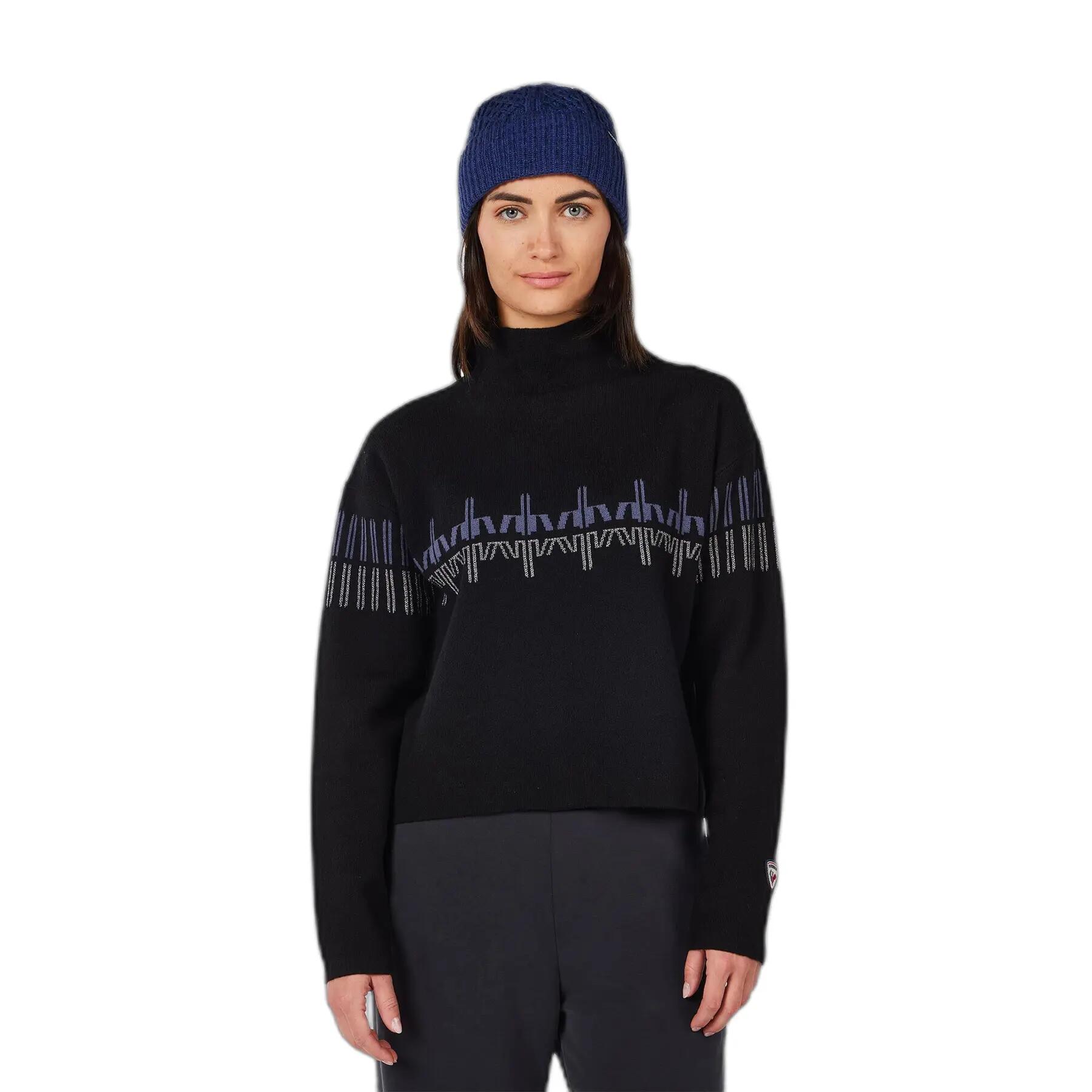 Sweter golf z wzorem dla kobiet Rossignol