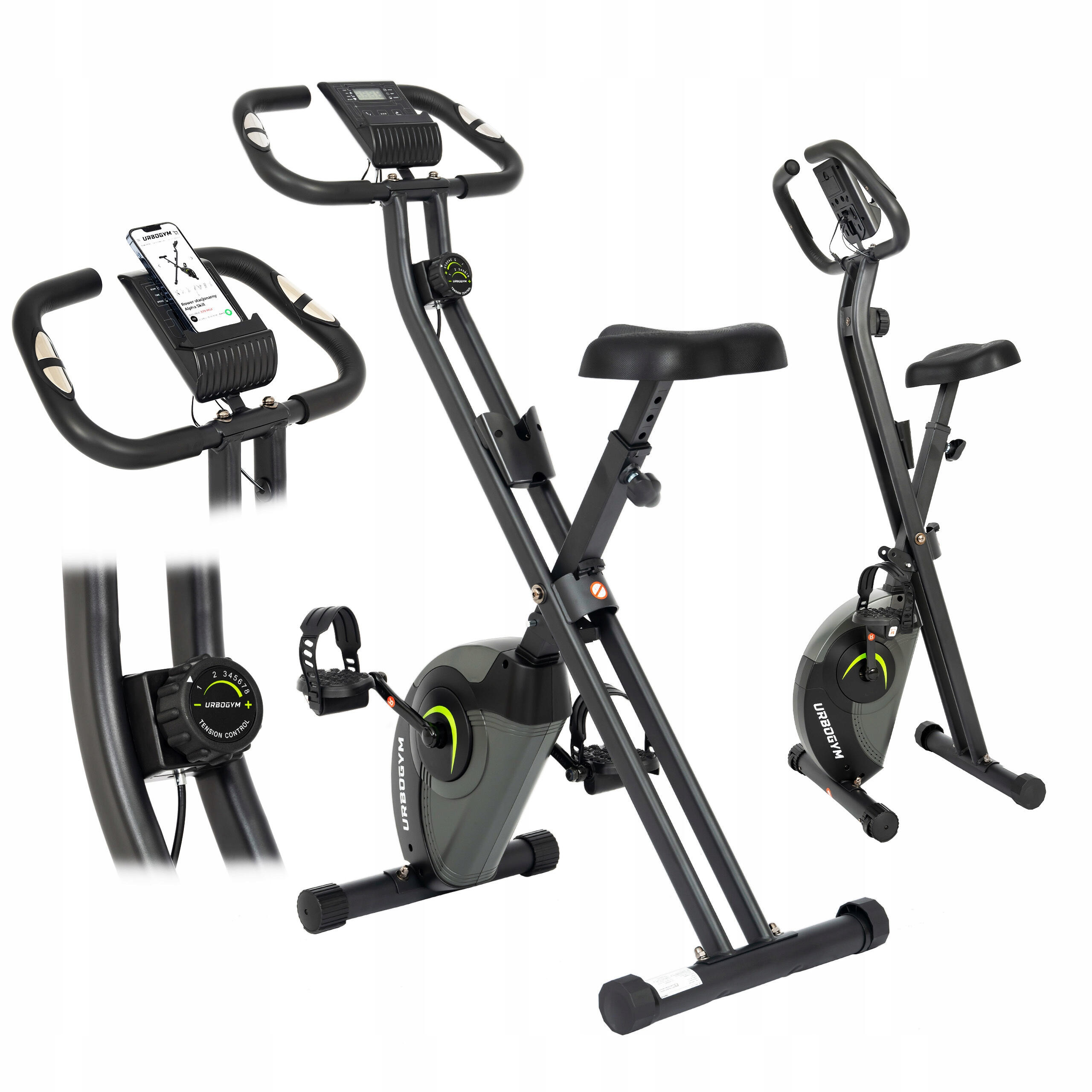 Rower stacjonarny Składany magnetyczny Alpha Skill X-Bike