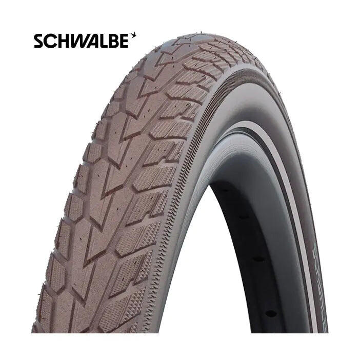 SCHWALBE Road Cruiser Plus 28x2,00 (50-622) ciemnobrązowy (kawa) z drutem