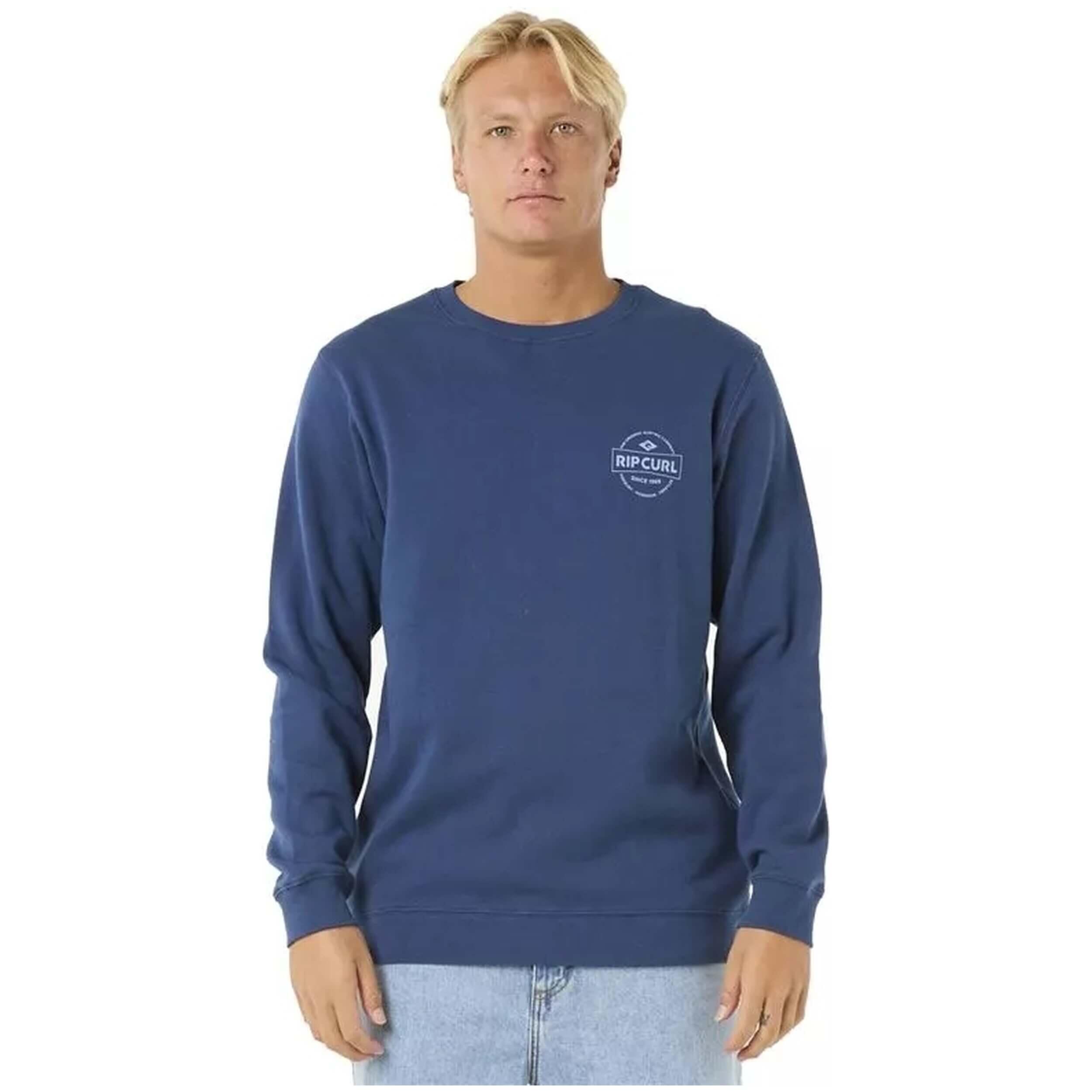 Rip Curl Stapler Crew - Washed Navy