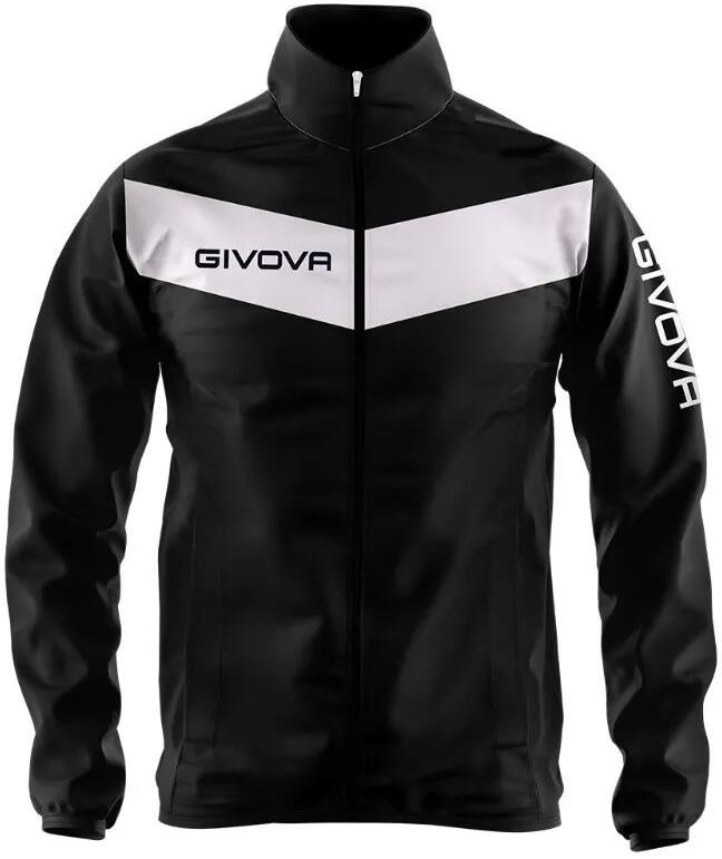 Kurtka sportowa Givova Rain Nero-bianco Czarna 2xl