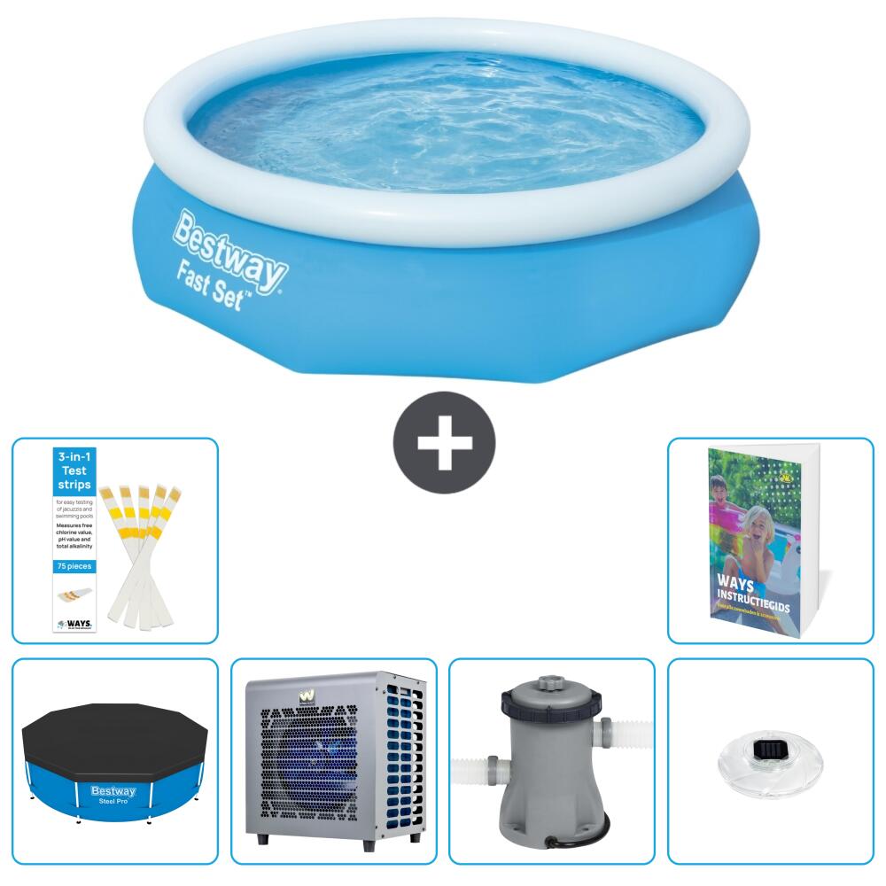 BESTWAY Basen Fast Set Okrągły - 305x76 cm - 7-częściowy S106