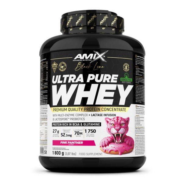 Ultra Pure Whey - 1,8 kg Różowa Pantera - Babeczka Truskawkowa Amix Nutrition