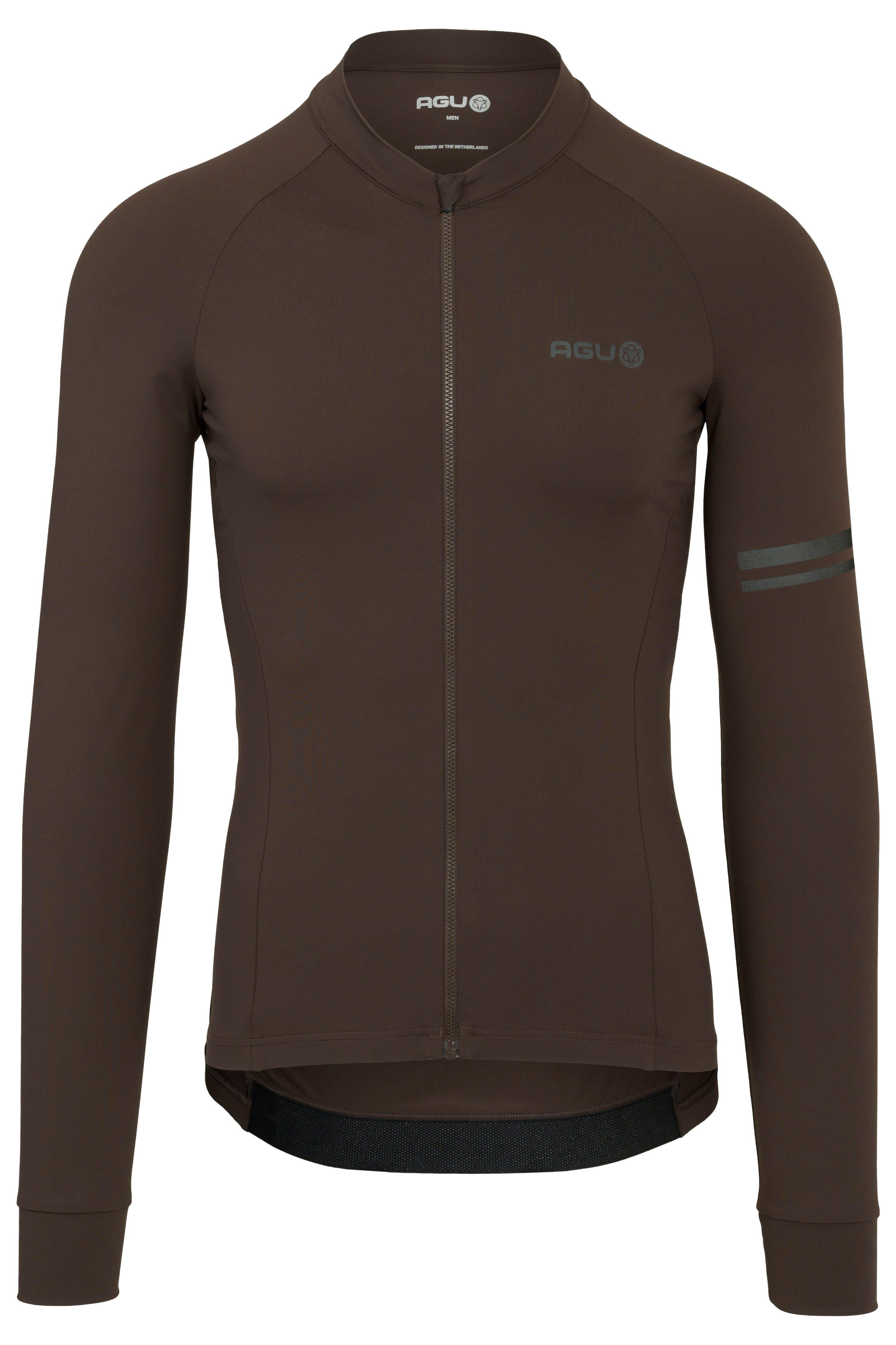 Solid Jersey LS Performance Ground Coffee Men