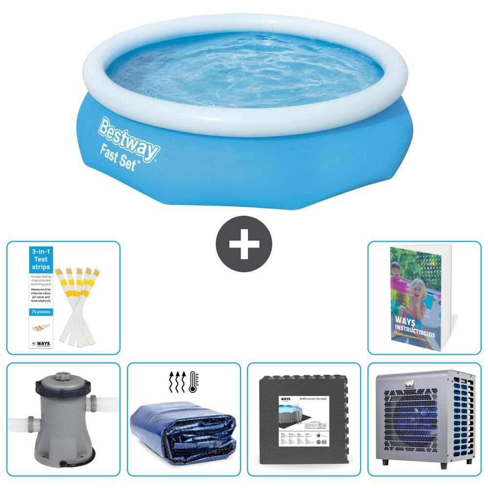 BESTWAY Basen Fast Set Okrągły - 305x76 cm - 7-częściowy S190
