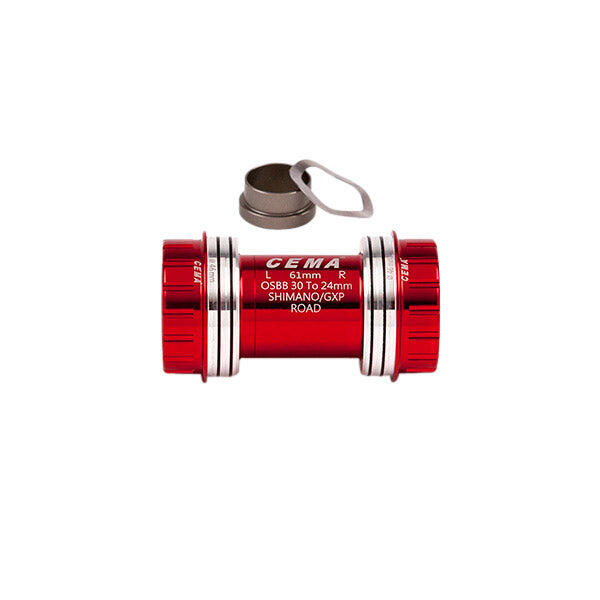 CEMA miska suportu OSBB Interlock SRAM GXP ceramiczna czerwona